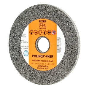PFERD POLINOX-PNER disc abraziv compact 125 × 6 mm pentru polizor unghiular – mediu moale A F