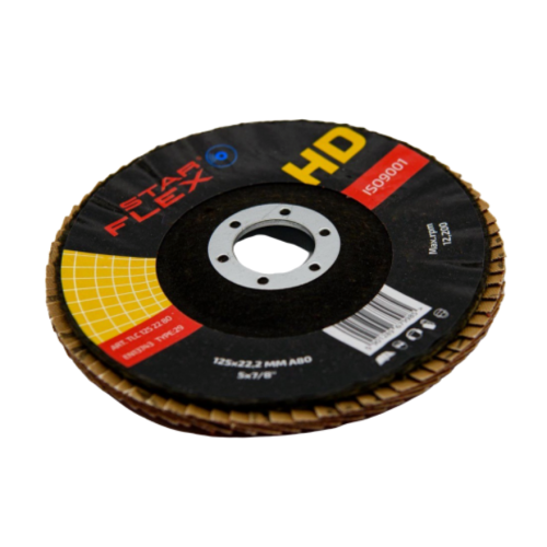 Starflex HD – disc lamelar ceramic T29 125 mm pentru oțel și INOX, granulație 40 000-940 (1)