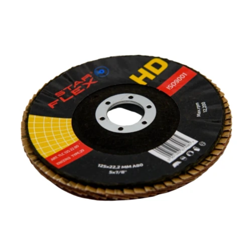 Starflex HD – disc lamelar ceramic T29 125 mm pentru oțel și INOX, granulație 40 000-940 (1)