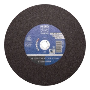 PFERD SG CHOP STEELOX – disc de tăiere pentru debitoare 350 × 2,8 mm pentru oțel și inox