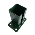 Bază pentru stâlp de gard 80x80 mm 8 mm verde 000-787 (2)