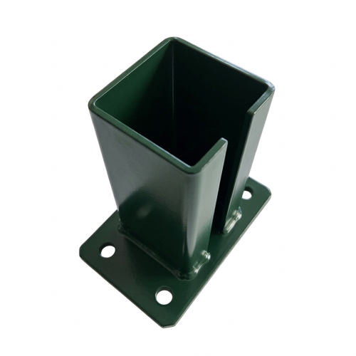 Bază pentru stâlp de gard 80x80 mm 8 mm verde 000-787 (2)