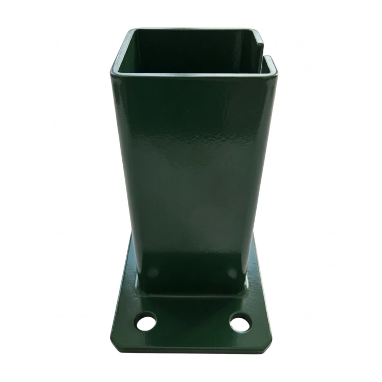 Bază pentru stâlp de gard 80x80 mm 8 mm verde 000-787 (3)