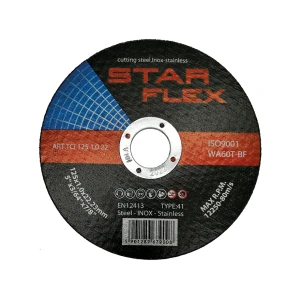 Star Flex – disc de tăiere pentru oțel și INOX 125×1,0 mm WA60T-BF tip 41