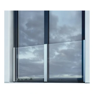 Kozza KB5100 – balcon francez din aluminiu H1100 mm, sticlă 16–17,52 mm, anodizare mată