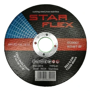 Star Flex – disc abraziv pentru oțel și INOX 125×1,6 mm WA46T-BF