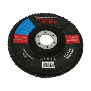 Starflex disc lamelar curbat T29 125 mm granulație 80 INOX zirconiu