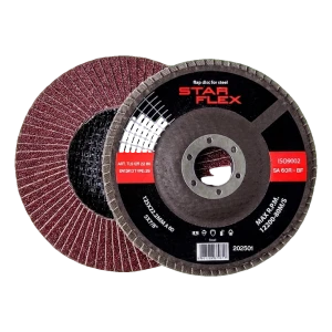 Star Flex disc lamelare curbată T29 125 mm pentru oțel – granulație 60