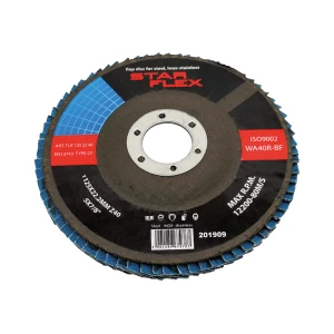 Star Flex – disc lamelar plat T27 125 mm zirconiu granulația 40 INOX