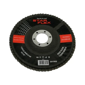Starflex disc lamelar T29 125 mm pentru oțel – granulație 100