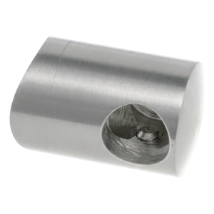 PSG suport terminal stâng pentru balustradă pentru tijă fi 16 mm pe țeavă 42,4 mm – oțel inoxidabil satinat