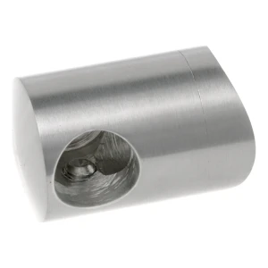 PSG suport de capăt drept pentru balustradă pentru tijă fi 12 mm pe țeavă 42,4 mm – oțel inoxidabil AISI 304 lucios