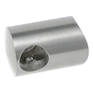PSG suport terminal drept pentru tijă ø16 mm – montare pe țeavă ø42,4 mm, AISI 304 satin