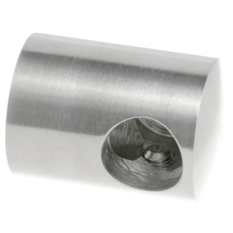 PSG suport de capăt stâng pentru balustradă pentru tijă fi 16 mm – AISI 304 satin, montaj la suprafață 000-983 (1)