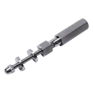 PSG suport articulat pentru cablu fi 6 mm – fixare pe țeavă 42,4 mm sau suprafață plană, AISI 304 satinat