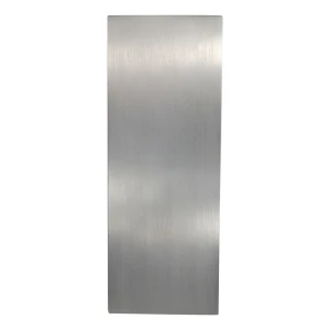 Capac lateral din aluminiu Kozza pentru profilul balustradei din sticlă U – satina 121×45 mm