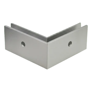Profil colțar U exterior PSG pentru balustrade din sticlă 200×119×47 mm – fixare laterală