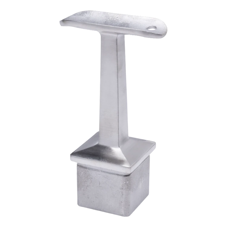 PSG suport balustradă din oțel inoxidabil 42,4 mm pentru stâlp 40x40 mm – lipit, satin 001-046 (1)