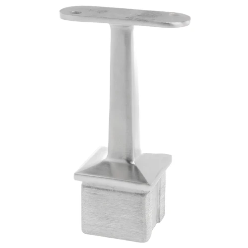 PSG suport balustradă plată lipită pe stâlp 40×40 mm – oțel inoxidabil AISI 304 satinat 001-051 (1)