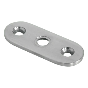 Placă de montaj pentru balustradă plată 64×24×4 mm – oțel inoxidabil AISI 304 satinat