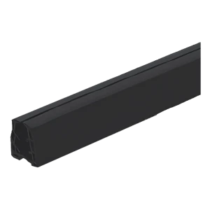 Garnitură de cauciuc pentru mâner aplicat pe sticlă 8–11 mm, 24×24 mm, neagră