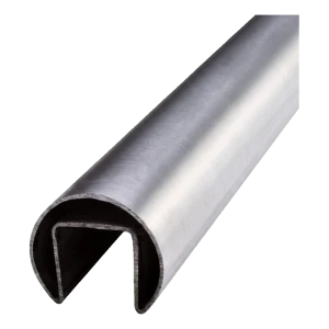 PSG Mâner suprapus pe sticlă fi 42,4 mm satin – țeavă AISI 304, lungime 5000 mm