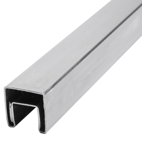 PSG Mâner aplicat pe sticlă 40x40 mm AISI 304 satin – 2500 mm 001-082 (1)