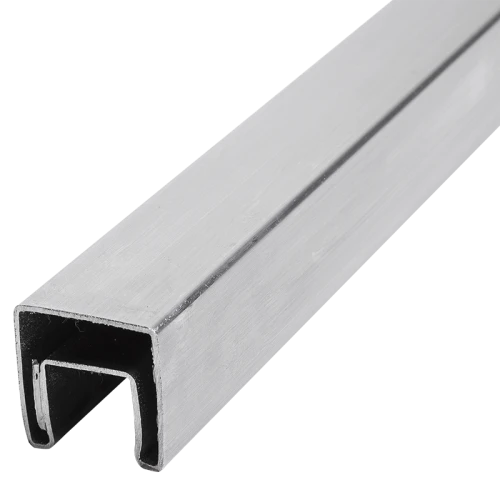 PSG Mâner aplicat pe sticlă 40x40 mm AISI 304 satin – 2500 mm 001-082 (1)