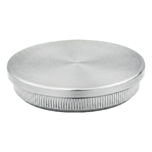 Dop plat batut pentru țeavă balustradă 48,3 mm, oțel inoxidabil AISI 304 satin