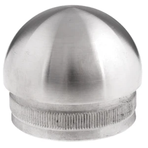 Capac elipsoidal de înfipt pentru țeava de balustradă 42,4 mm – oțel AISI 304 satinat