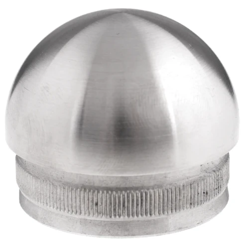 Capac elipsoidal Kozza pentru înfigere în țeavă balustradă 42,4 mm – oțel AISI 304 satinat 001-095 (1)