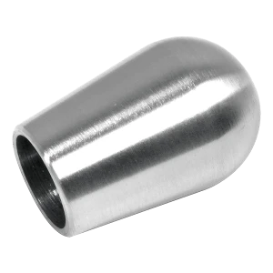 Capăt tijă balustradă fi 12 mm oval H30 oțel inoxidabil satinat