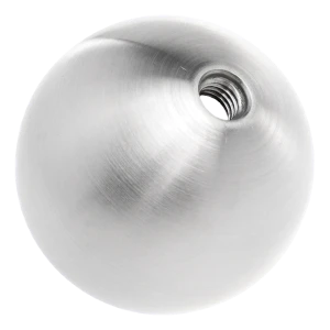 Bilă filetată goală ø60 mm cu filet M8 – oțel inoxidabil AISI 304 satinat