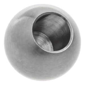 Bilă lipită pentru balustradă fi 20 mm, gaură fi 10 mm, oțel inoxidabil AISI 304 satinat