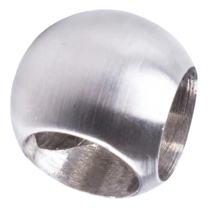 Bilă lipită colțar fi 20 mm pentru balustrade din oțel AISI 304 satin