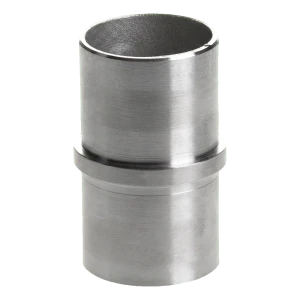 Conector drept lipit pentru țeavă de balustradă 42,4 mm – oțel inoxidabil AISI 304 satinat