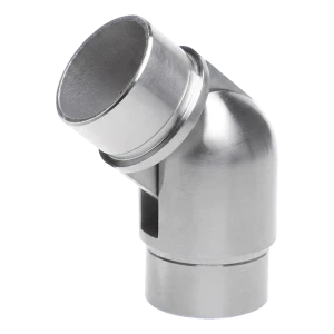 Postal – cot articulat pentru balustradă 90°–180° pentru țeavă 42,4x2 mm, oțel AISI 304 satinat
