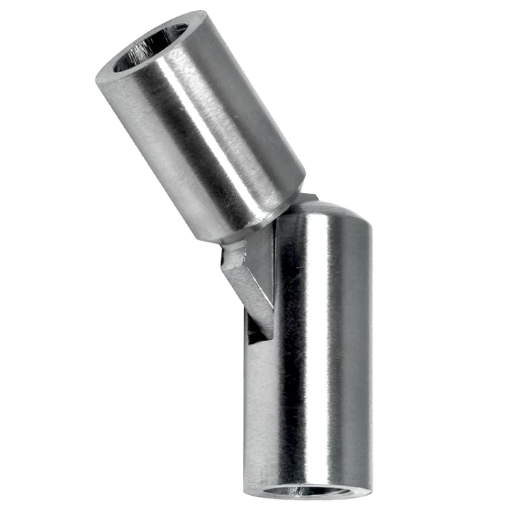 Postal – cot articulat pentru balustradă 90°–180° pentru bară fi 12 mm, AISI 304 satinat 001-146 (1)