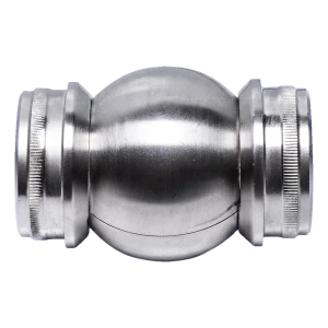 Conector articulat sferic reglabil 90°–180° pentru țeavă fi 42,4 mm – oțel inoxidabil AISI 304 satin