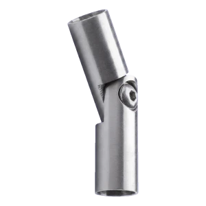 Cot articulat pentru balustradă 90°–180° pentru tijă fi 12 mm – oțel inoxidabil AISI 304 satinat