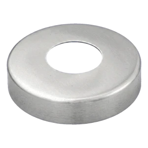 Rozetă de mascare rotundă pentru țeavă fi 12 mm – oțel inoxidabil AISI 304, satinat, Ø75 mm