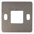 Bază pentru stâlp de balustradă pentru sudură 100×100 mm – oțel inoxidabil AISI 304, sistem 40×40 001-162 (1)