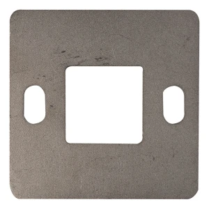 Bază pentru stâlp de balustradă pentru sudură 100×100 mm – oțel inoxidabil AISI 304, sistem 40×40