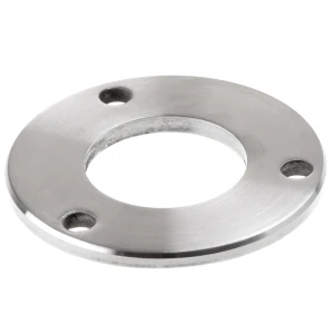 Baza de stâlp balustradă pentru sudare fi 85 mm – oțel inoxidabil AISI 304 satinat, sistem 42,4