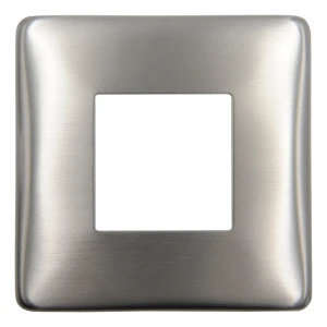 Rozetă de mascare pătrată 90×90 mm pentru profil balustradă 40×40 – oțel AISI 304 satinat