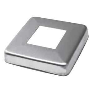 Rozetă de mascare pentru profil 40x40 mm – oțel inoxidabil AISI 304 satinat