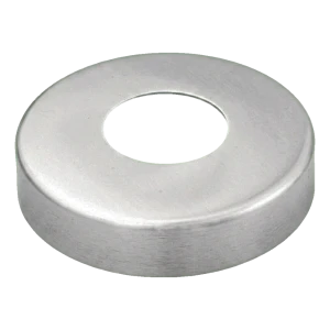 Rozetă de mascare rotundă pentru balustradă inox – țeavă Ø42,4 mm, satin AISI 304