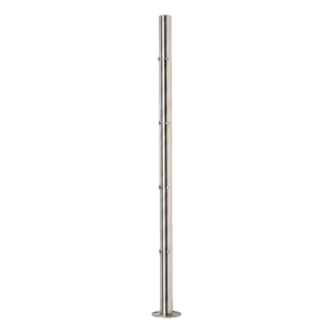 PINOX stâlp de balustradă de colț fi 42,4 mm neînarmat – oțel inoxidabil, satinat