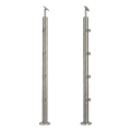 PSG Stâlp balustradă intermediar traversant fi 42,4 mm AISI 304 – 4 suporturi, satin 001-204 (1)