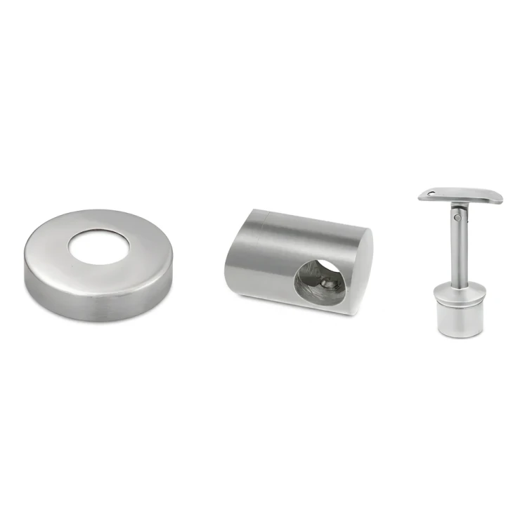 PSG Stâlp balustradă intermediar traversant fi 42,4 mm AISI 304 – 4 suporturi, satin 001-204 (3)